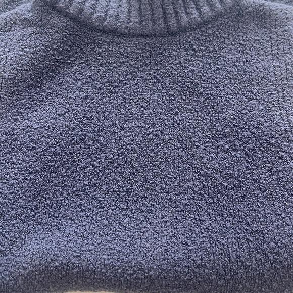 Express Turtleneck Sleeveless Fitted Sweater in Slate Blue -Small - Picture 8 of 10